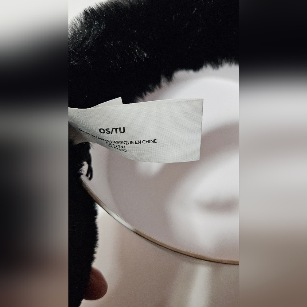UGG Classic Black Faux Fur Earmuffs - Picture 4 of 6